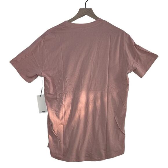 Swet Tailor Size M Softest V Neck T Shirt In Pearl Blush Supima Cotton Modal NEW - Picture 4 of 10